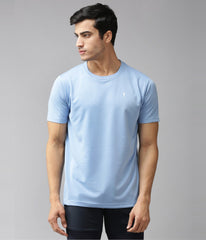 EPPE Solid Men Round Sky Blue, T-Shirt