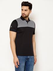 EPPE Solid Men Polo Neck Black, White T-Shirts