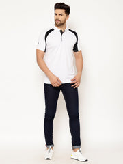 EPPE Solid Men Polo Neck White, Black New T-Shirt