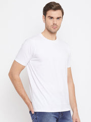 EPPE Solid Men Round Neck White T-Shirts