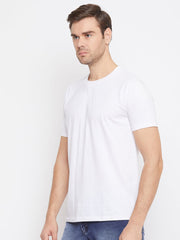 EPPE Solid Men Round Neck White T-Shirts