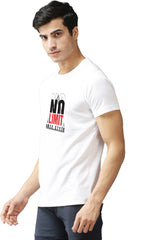 Eppe Printed Men Round Neck White (Nolimit Printed) T-Shirt