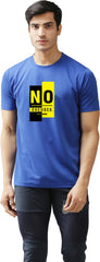 Eppe Printed Men Round Neck Royal Bue (No Excuses Printed) T-Shirt