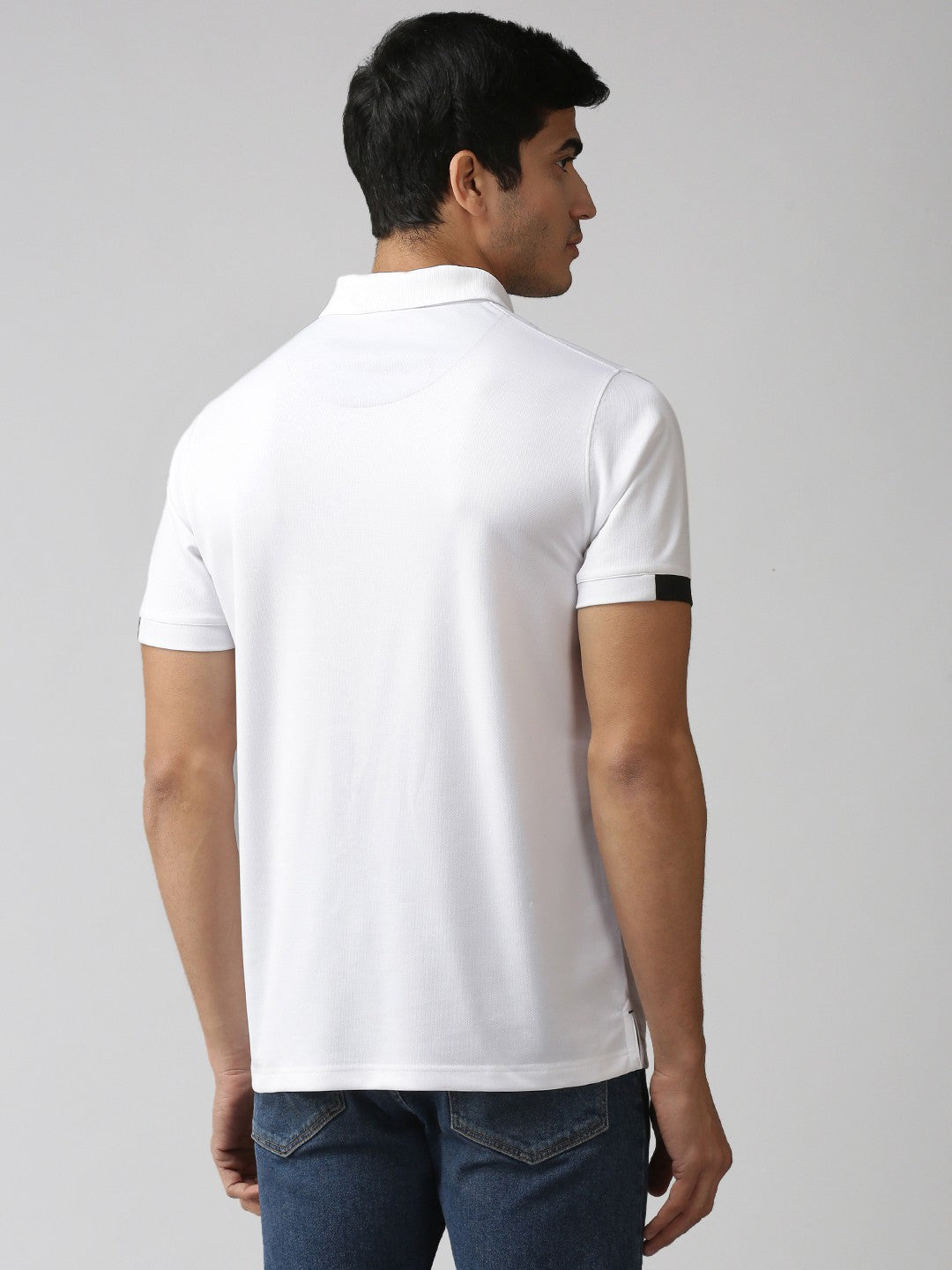 Slim Fit Polo Neck Half Sleeve T-Shirt