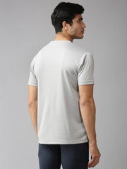 EPPE Solid Men Round Neck Light Grey Fresh T-Shirt