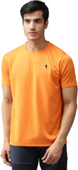 EPPE Solid Men Round Orange Black Sky Blue, T-Shirt - Pack of 3