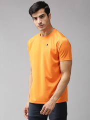 EPPE Solid Men Round Orange, T-Shirt