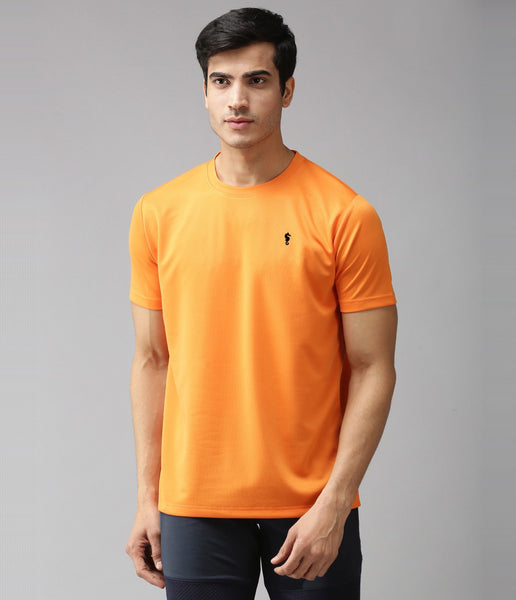 EPPE Solid Men Round Orange, T-Shirt
