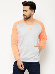 EPPE Full Sleeve Grey Solid Men Sweatshirt