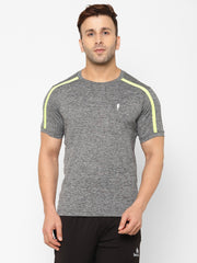 EPPE Solid Men Round Neck Grey T-Shirts