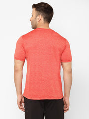 EPPE Solid Men Round Neck Orange T-Shirts