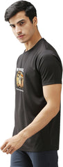 Eppe Printed Men Round Neck Black (Myhouse Printed) T-Shirt