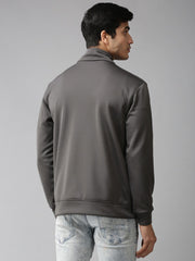 Eppe  Solid  Men  Collared  Neck  Grey  Jackets