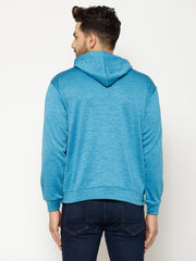 EPPE Full Sleeve Light Blue Solid Men Sweatshirt