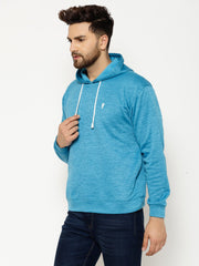 EPPE Full Sleeve Light Blue Solid Men Sweatshirt