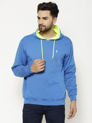 EPPE Full Sleeve Blue Solid Men Sweatshirt