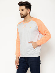 EPPE Full Sleeve Grey Solid Men Sweatshirt