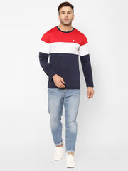 EPPE Solid Men Round Neck Red, White, Navy Blue T-Shirts