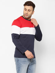 EPPE Solid Men Round Neck Red, White, Navy Blue T-Shirts