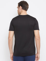 EPPE Solid Men Round Neck Black T-Shirts