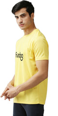 Eppe Printed Men Round Neck Yellow (Fundoo Printed) T-Shirt