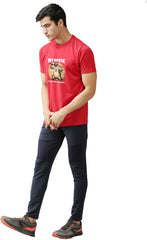 Eppe Printed Men Round Neck Red (Myhouse Printed) T-Shirt