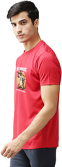 Eppe Printed Men Round Neck Red (Myhouse Printed) T-Shirt