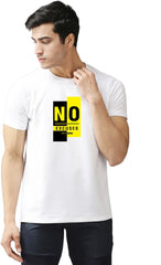 Eppe Printed Men Round Neck White (No Excuses Printed) T-Shirt