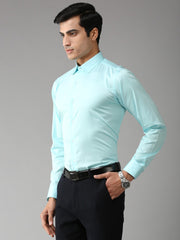 EPPE Men Solid Party Light Blue Shirt