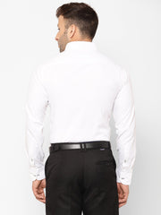 EPPE Men Solid Formal White Shirt