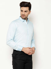 EPPE Men Solid Formal Light Blue Shirt