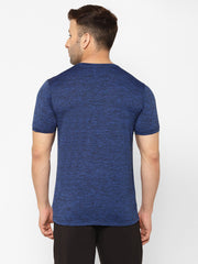 EPPE Solid Men Round Neck Navy Blue New T-Shirt