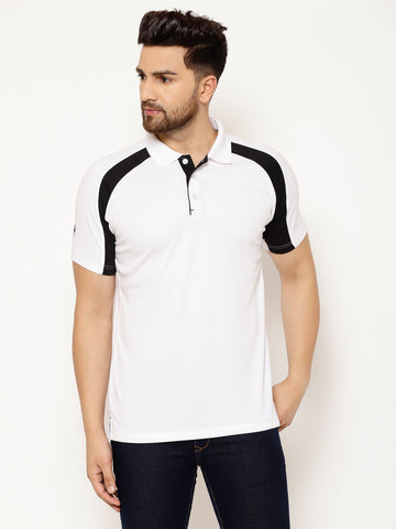EPPE Solid Men Polo Neck White, Black New T-Shirt