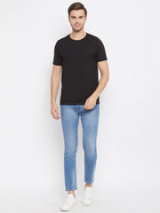 EPPE Solid Men Round Neck Black New T-Shirt