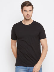 EPPE Solid Men Round Neck Black New T-Shirt