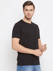 EPPE Solid Men Round Neck Black New T-Shirt