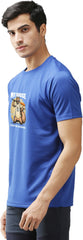 Eppe Printed Men Round Neck Royal Bue (Myhouse Printed) T-Shirt