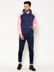 EPPE Full Sleeve Dark Blue Solid Men Sweatshirt