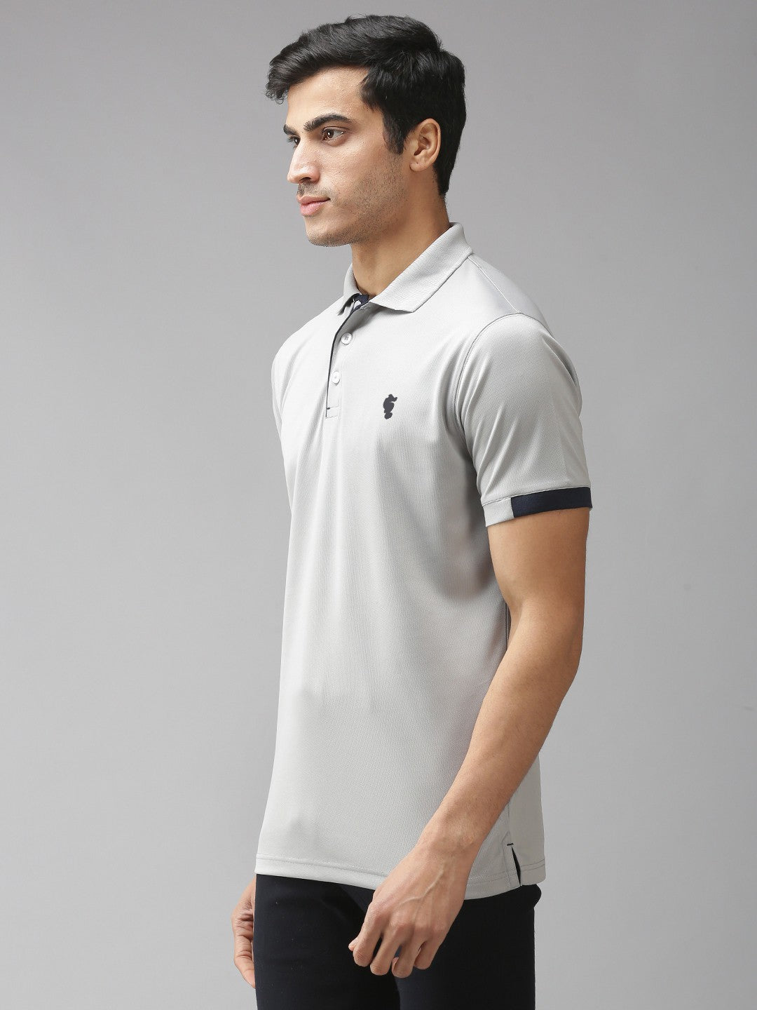 Slim Fit Polo Neck Half Sleeve T-Shirt