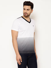 EPPE Solid Men V Neck White, Black T-Shirts