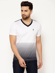 EPPE Solid Men V Neck White, Black T-Shirts