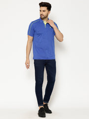 EPPE Solid Men Polo Neck Blue New T-Shirt