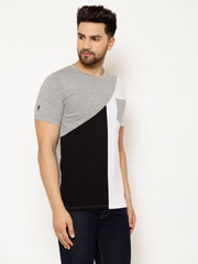 EPPE Solid Men Round Neck Grey, Black, White T-Shirts