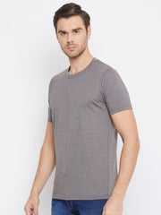 EPPE Solid Men Round Neck Grey New T-Shirt