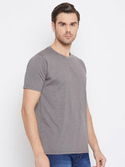 EPPE Solid Men Round Neck Grey New T-Shirt