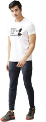 Eppe Printed Men Round Neck White (Silncisbtrthnbulsit Printed) T-Shirt